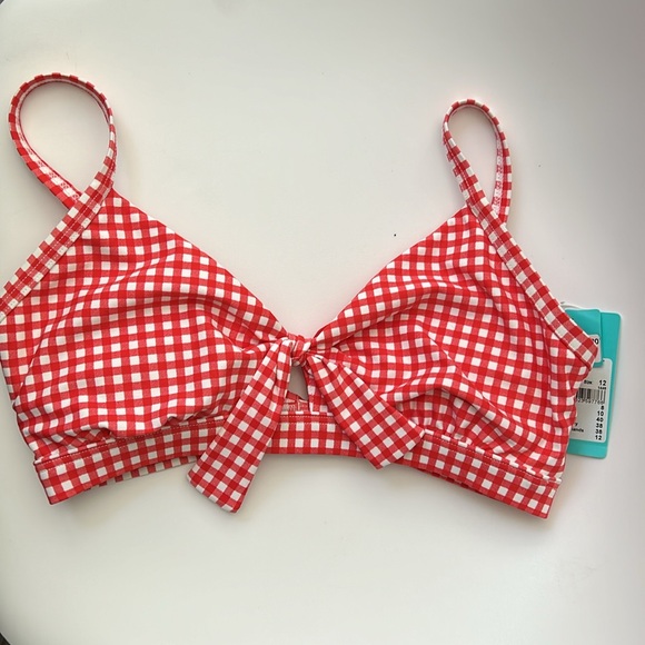 Seafolly Capri Check Bikini in Chilli Size 8 US - Picture 4 of 8